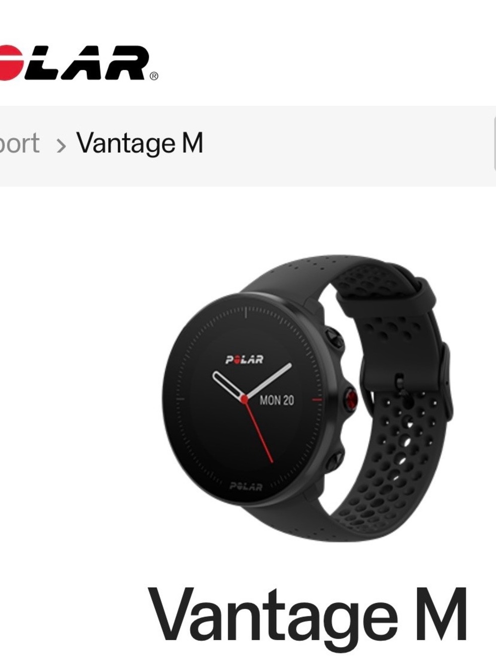 Vantage M GPS Fitness Watch BLACK AND COPPER